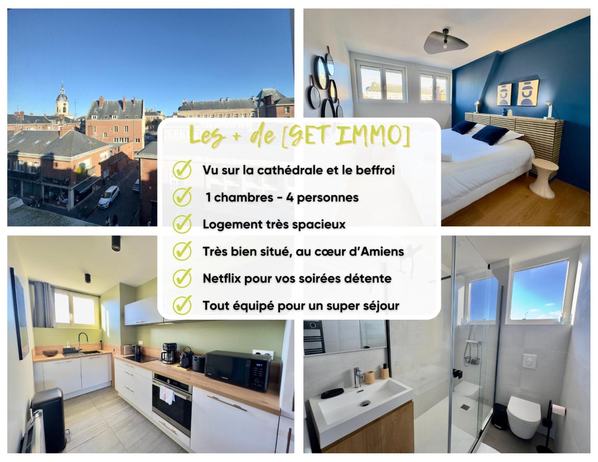Vue Cathedrale, Beffroi, Netflix En Hyper Centre Leilighet Amiens Eksteriør bilde